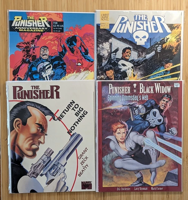 Punisher Graphic Novel lot Spinning Doomsday's Web Return to Big Nothing Marvel
