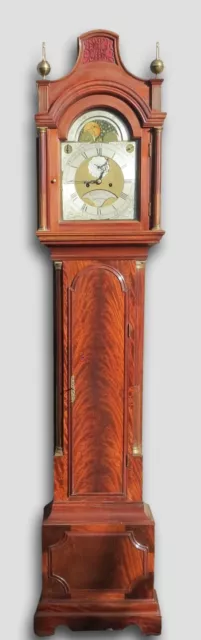 Fine Quality Antique London/ Richmond Longcase Clock, Mahogany. Moon. Rare Dial