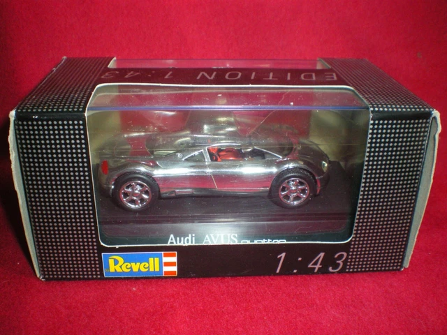 Miniature Audi AVUS Quattro – Échelle 1:43 – Revell – Chromé – Occasion