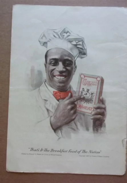 April 1920 Cream Of Wheat Ad That's It - The Breakfast Food Of The Nation