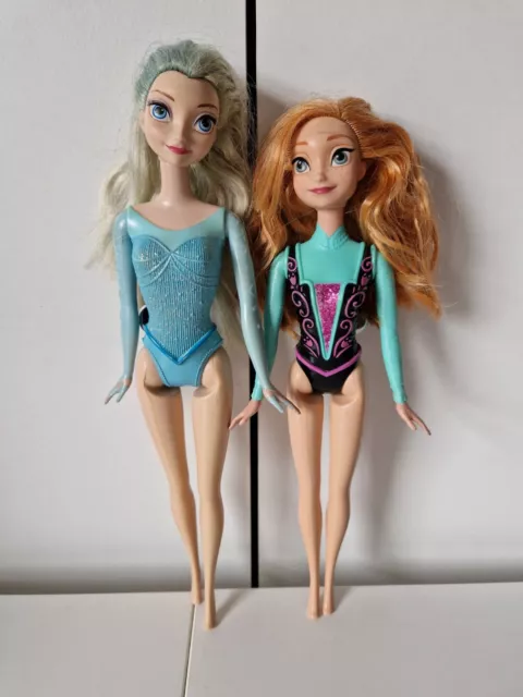 2012 Mattel Elsa And Ana Disney Princess Dolls Toys Sisters Frozen Barbies
