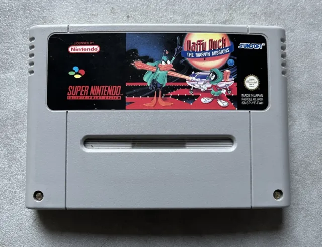 NINTENDO - SNES - Daffy Duck : The Marvin Missions - PAL FAH - Loose