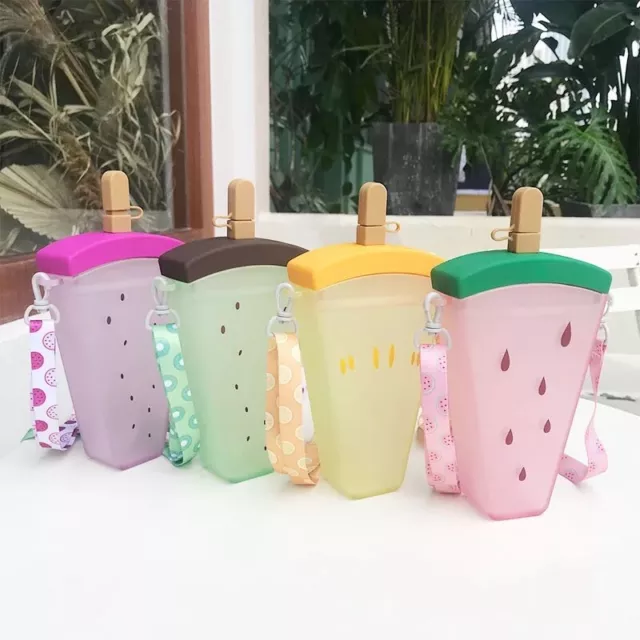 botellas de plastico para agua Para Niños/ Con Figura De Sandía 🍉 Cute