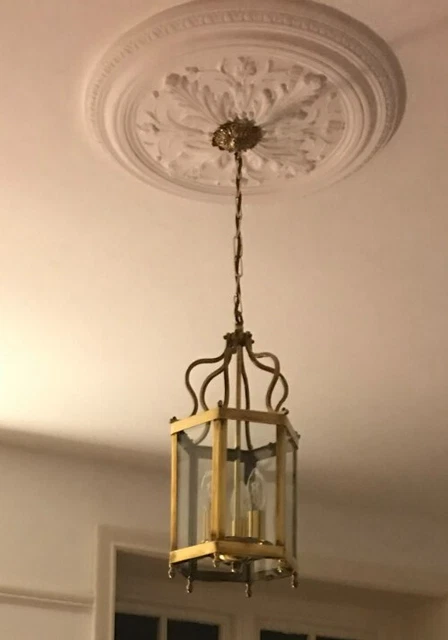 Brass Lantern Ceiling Light Antique High Quality Very Old