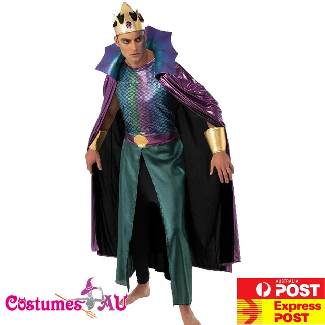 Shappy 4 Pcs King Neptune Costume Accessory White Wig And - View #5