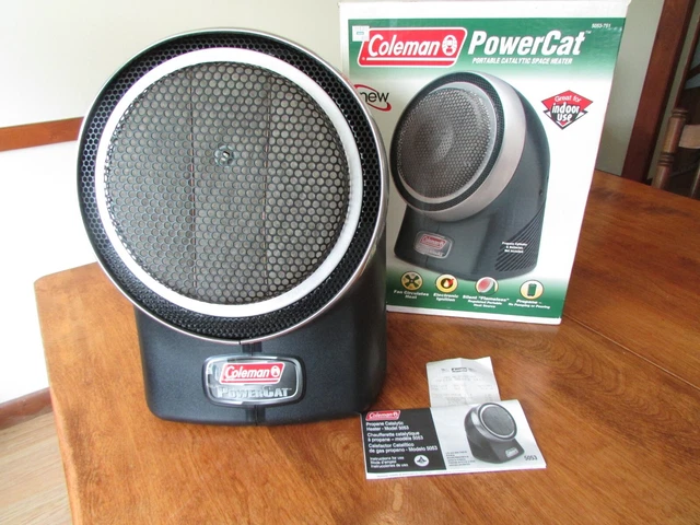 COLEMAN CAMPING PROPANE catalytic heater model 5029 3000 btu/hr $39.99 -  PicClick