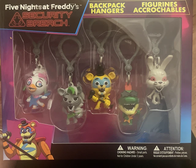 FIVE NIGHTS AT Freddy's FNAF Security Breach Backpack Hanger Figurines ...