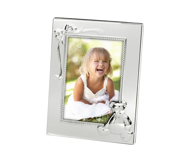 B-Ware Bébé Cadre Enfants Photo Taufegeschenk Ourson Avec Gravure Souhaitée