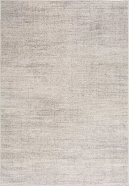 Living Room Rug Soft Dense Pile Non-Shedding Stain Resistant in Grey and Cream