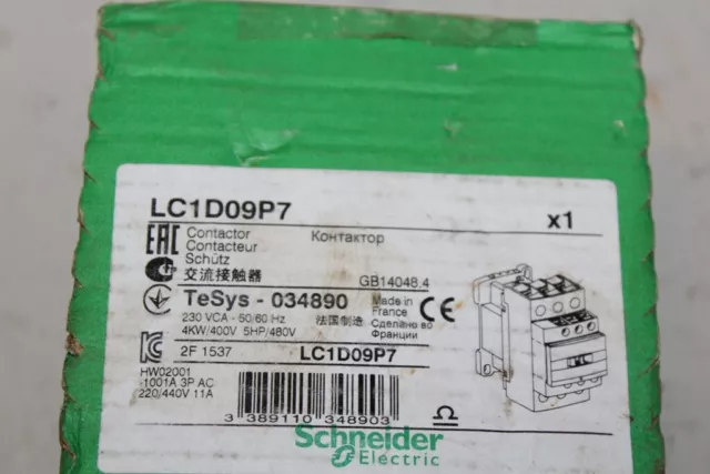 Schneider Electric LC1D09P7 Leistung Schütz Schütze Elektrik 2