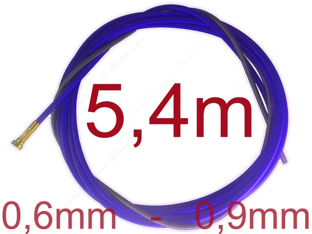MIG MAG Drahtseele 4m Rot Drahtführung Schweißzubehör Drahtführungsspirale Rot 4m - Für MIG/MAG Schweißen, Perfekte Drahtführung Drahtseil 5 Mm