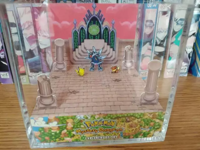 Pokemon Giratina Shiny Handmade Diorama - Gameboy / Retro Gaming Cube -  Fanart