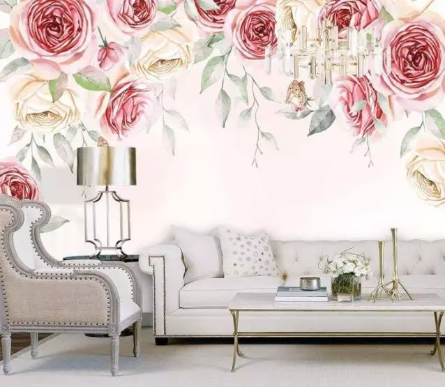 3D Pink Peony Painting G2294 Wallpaper Wall Murals Removable Self-adhesive Erin