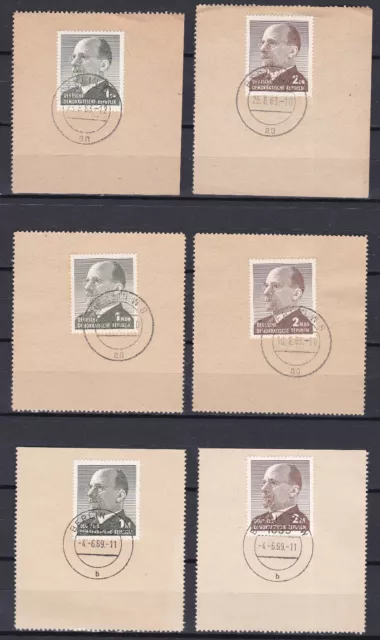 DDR Briefmarken - Lot - MINI-FDC - 6x "Walter Ulbricht - DM/MDM/M" -Mi. 968-1482