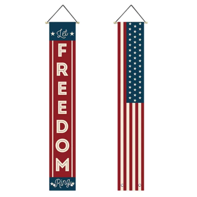 Patriots Party Supplies 4th July Hanging Banner Independence Day Gate American