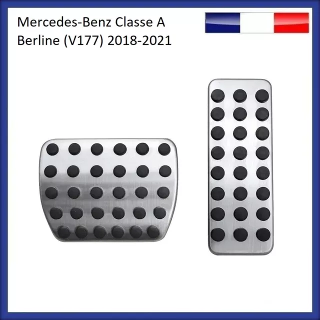 Pédalier Alu Sport Mercedes Classe A V177 automatique 2018-2021 (2 pédales)