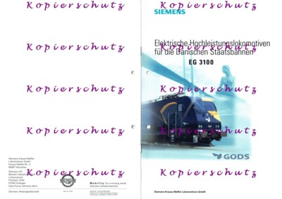 SIEMENS PRODUCT INFO EG 3100 electric high performance locomotive for ...