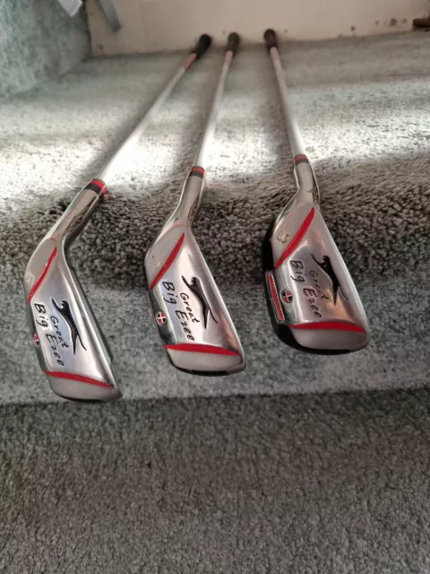 Slazenger Big Ezee L/H Irons 6,7 & 8 Graphite Regular Shaft Iron Wood System.