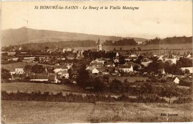 CPA St-HONORÉ-les-BAINS Le Bourg et la Vieille Montagne Nievre (100304)