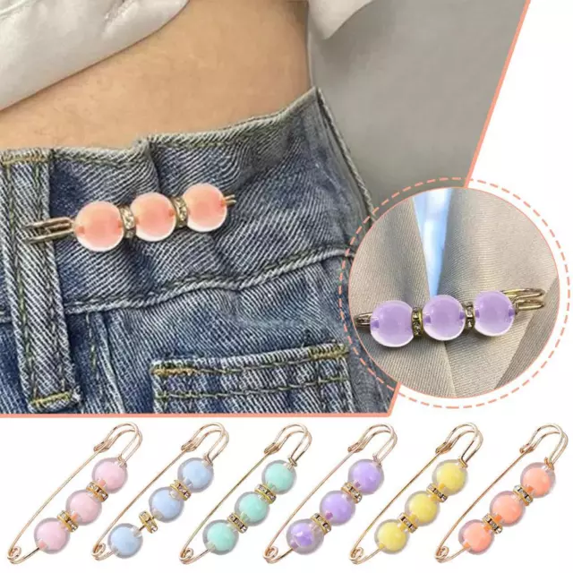 Waist Up Design Pin Fixed Clothing Artifact Safety Brooch Women Pants Buckl I9R0