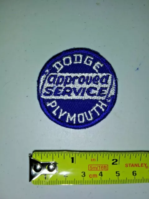 VINTAGE Embroidered Automotive Gasoline Patch UNUSED - DODGE PLYMOUTH APP SERVIC
