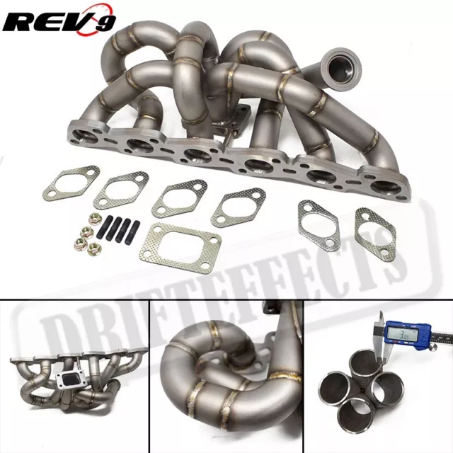 REV9 HP Séries Égal Longueur Haut Montage Turbo Collecteur T3 Pour Nissan RB25