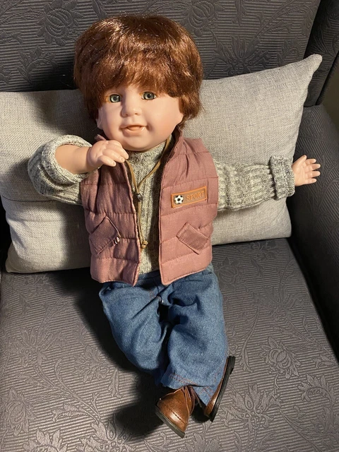 Gorgeous DUCK HOUSE HEIRLOOM Red Hair, Green Eyed Boy DOLL #407 OUT OF 5000 EUC