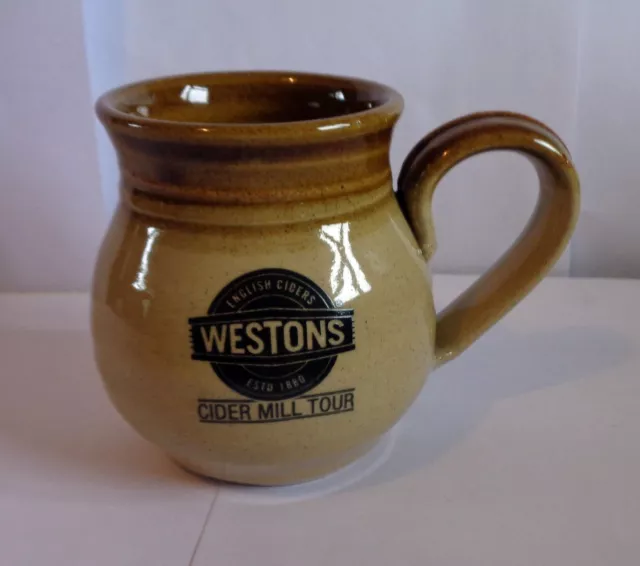 Traditional Weston's Cider Jug: Stoneware Much Marcle Ledbury Herefordshire