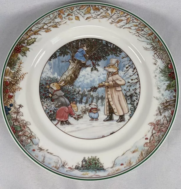 Villeroy & Boch Foxwood Tales Luncheon/salad Plate 8” Winter Cottage Core.