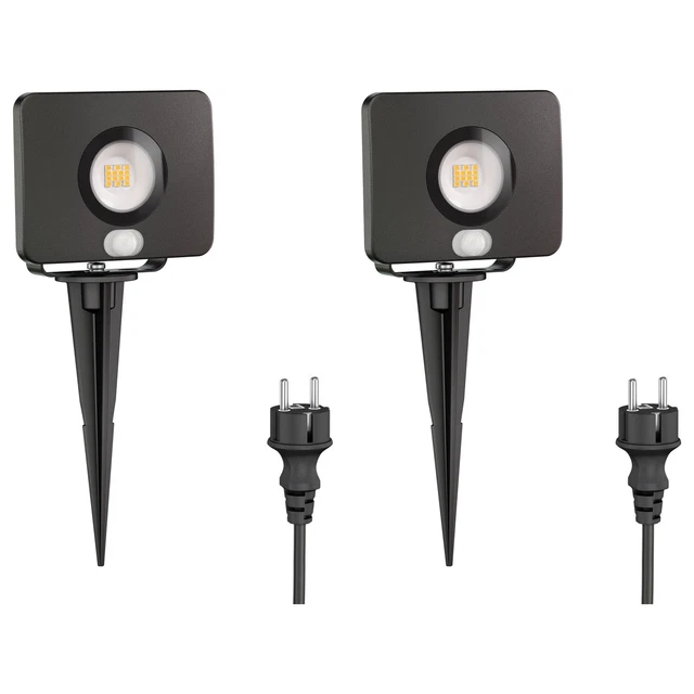 Projecteur LED 50W - Détecteur PIR - IP44 - 4000K - Leroy Merlin