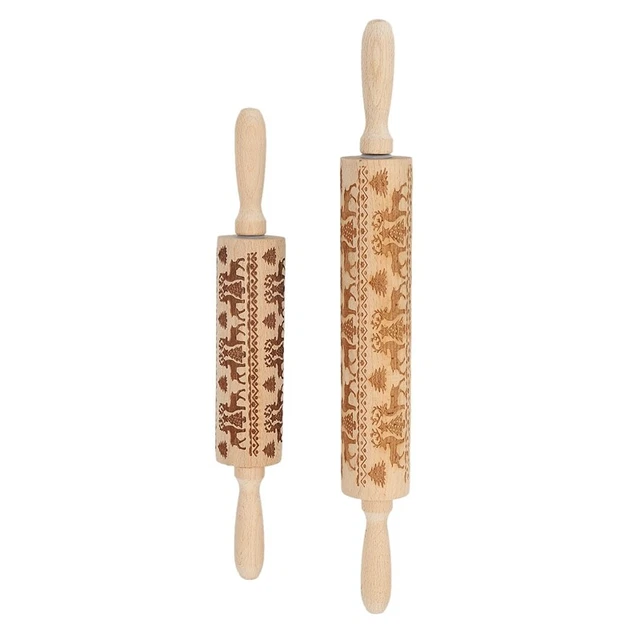 Juegos de rollos de madera de Navidad flor grabada Navidad máquina troquelada troquelada SilQ3K3