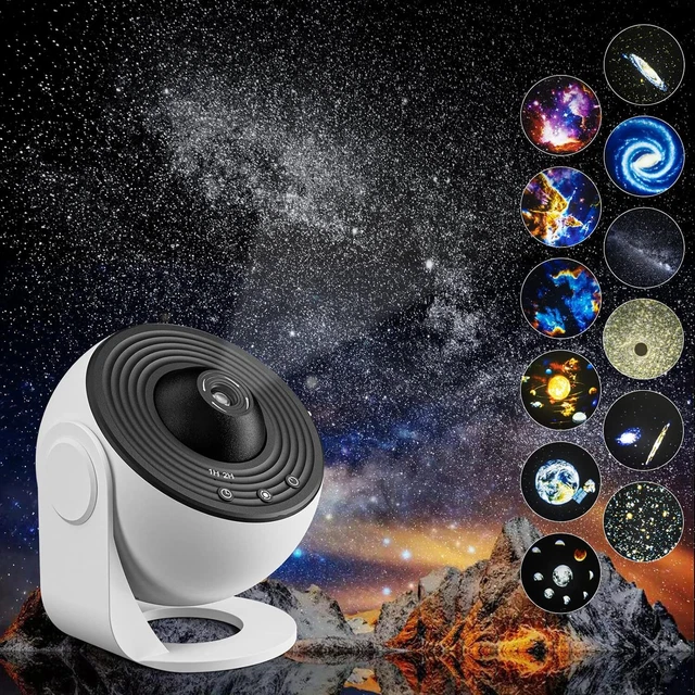 Febotak Heim-Planetarium Sternenprojektor Galaxie Licht Nacht Lichter mit 12...