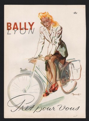 CHAUSSURES BALLY cordonnerie de l'Opéra Jean d'Ylen catalogue dépliant couleur 