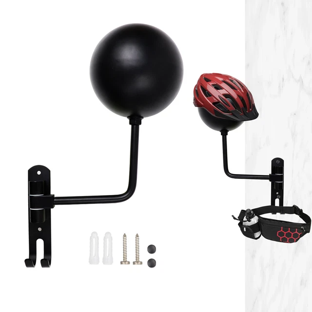 Motorcycle Helmet Rack Holder Jacket Hat Display Stand Wall Mount Hook Hanger