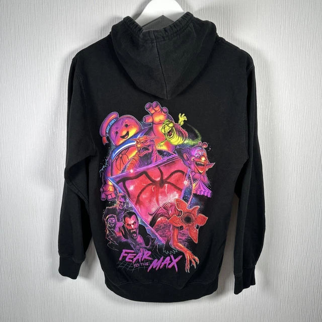 UNIVERSAL STUDIOS HALLOWEEN Horror Nights 2019 Black Hoodie Fear Max