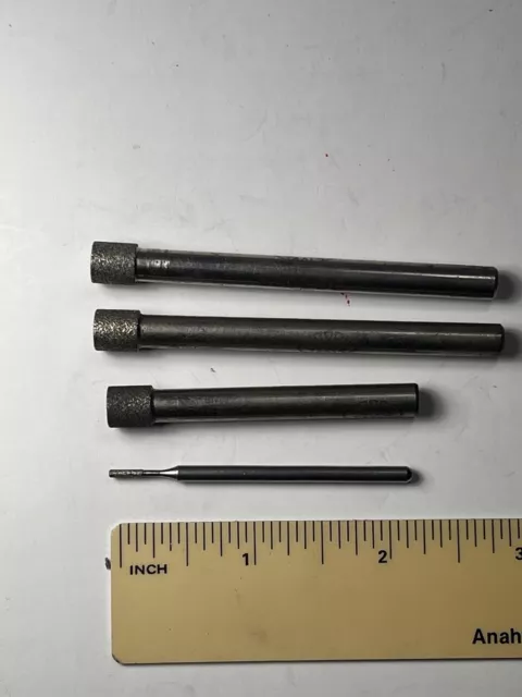 Moore shank mounted Points arbor diamond wheel ID grinding Jig Grinding. 4 pcs