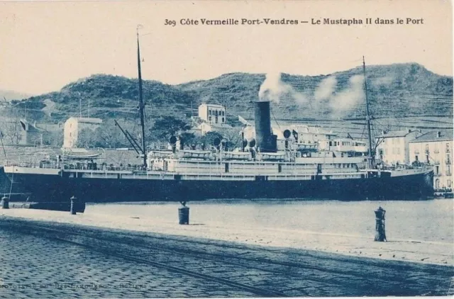 CPA 66 ORIENTAL PYRENEES near Céret PORT-VENDRES liner le MUSTAPHA II port