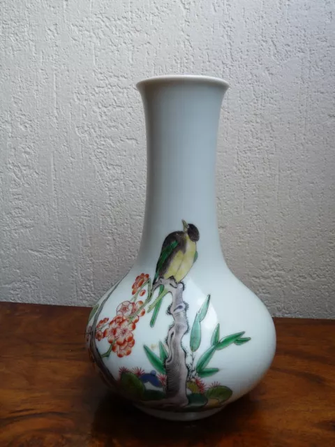 Chine Tres Rare Ancien Vase En Porcelaine Chinese Porcelain China Chinois Kangxi