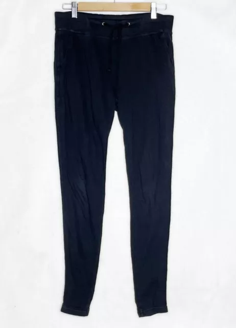 James Perse Sweatpants Drawstring Womens Size 0 XS Pockets Black
