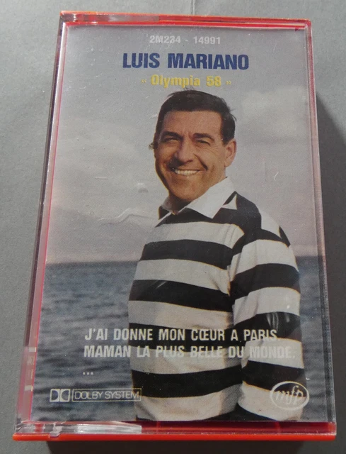 Rare K7 Cassette Audio Tape Luis Mariano Olympia 58 En Public Reedition 1979