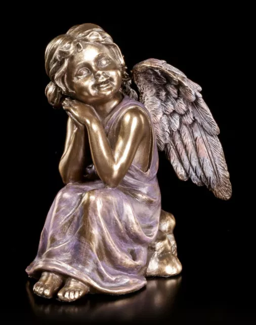 Ange Figurine - En Pensées Versunken - Veronese Gardien Chérubins Statue Déco