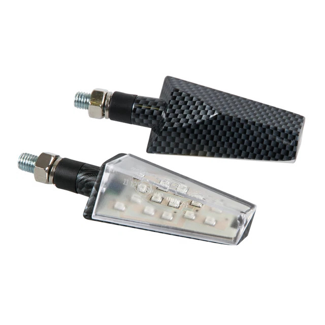 Clignotants LED Pour Moto - Paire Ambre, 12V, 9 LEDs, Compatible Grom MSX125 2000-2015 Et Autres