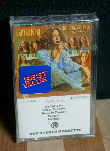 NEW ORIGINAL SEALING Carole King Her Greatest Hits 1978 Ode Stereo Cassette