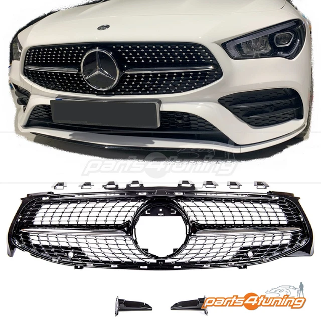 MERCEDES BENZ CLA W118 C118 2019-On FRONT GRILLE CHROME BLACK DIAMOND STYLE