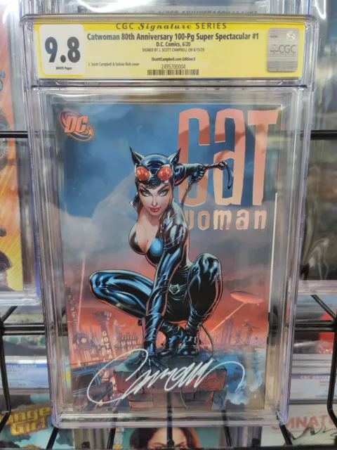 Catwoman 80Th Anniversary (2020) - Cgc Grade 9.8 - Campbell Variant Signed!