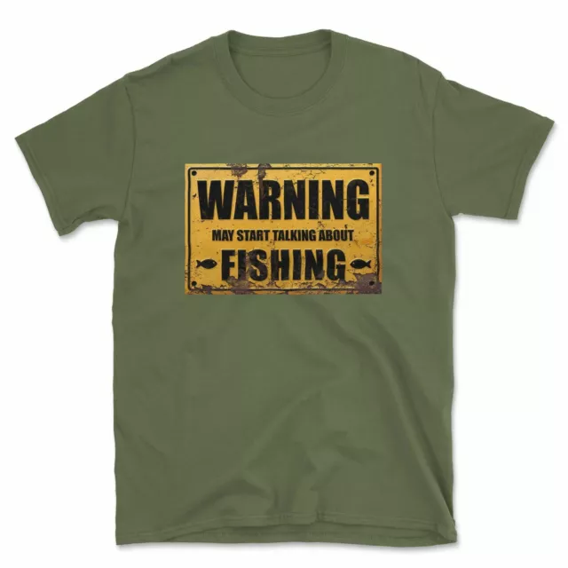 Maglietta Warning May Start Talking About Fishing | Divertenti Pesci Pescatori