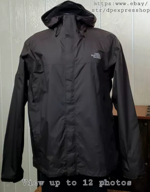 The North Face Rain Shell Tall Hyvent Brown Hooded Rain Shell Men's Jacket Sz XL