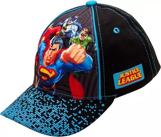 DC Comics Justice League Baseball Cap for Boys 2-4 or Kids Cap Ages 4-7