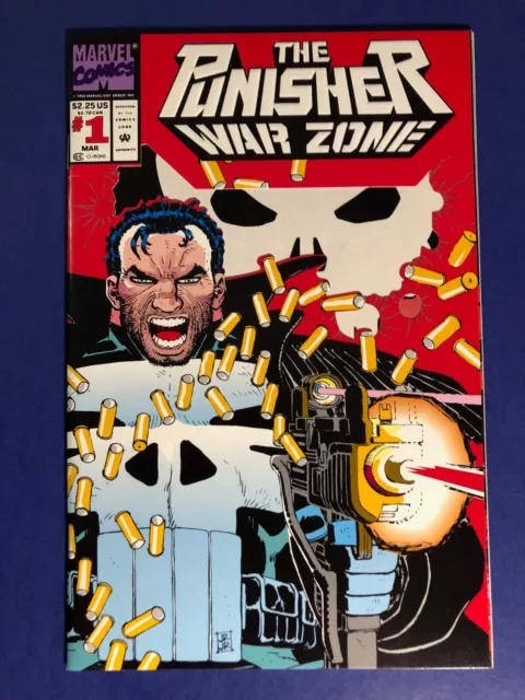 PUNISHER WAR ZONE #1 (1992) 1st App Thorn Die-Cut Cover  NEWSSTAND NM- (9.2)