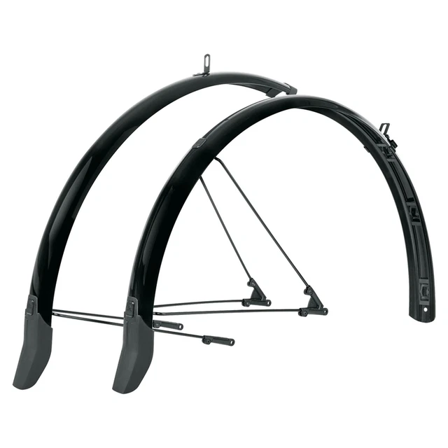 SKS Fahrrad Schutzblech Set Bluemels 28 Zoll Kabelkanal schwarz 45, 55mm